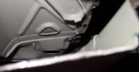 Inside the door pillar, just before removal